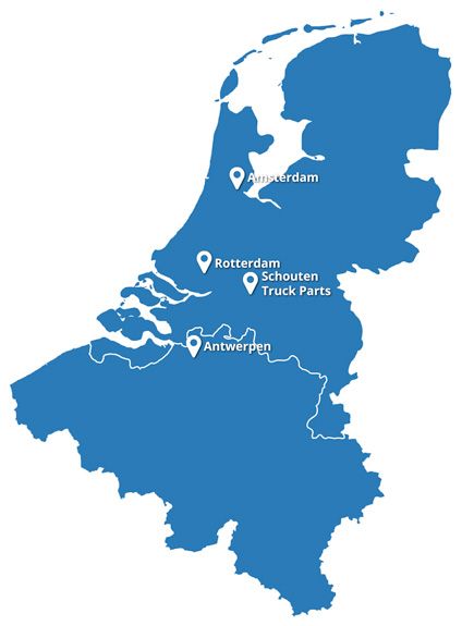 Locatie Schouten Truck Parts Nederland Belgie